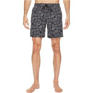 Mr. Swim Men's Dale Solid Swim Trunks, Black Paisley, X-Large